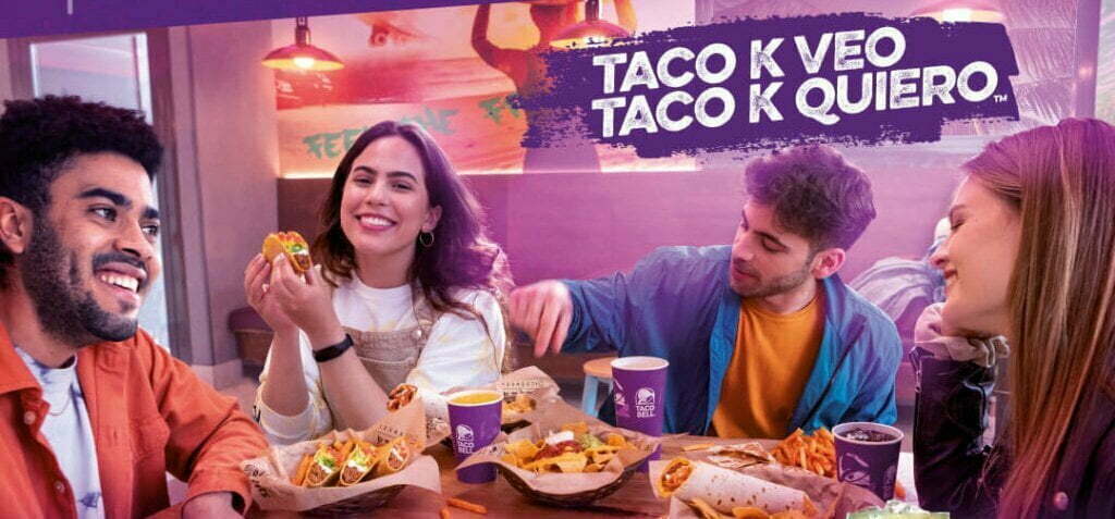 Anuncio de Taco Bell para explicar las formas de comunicar con el copywriting