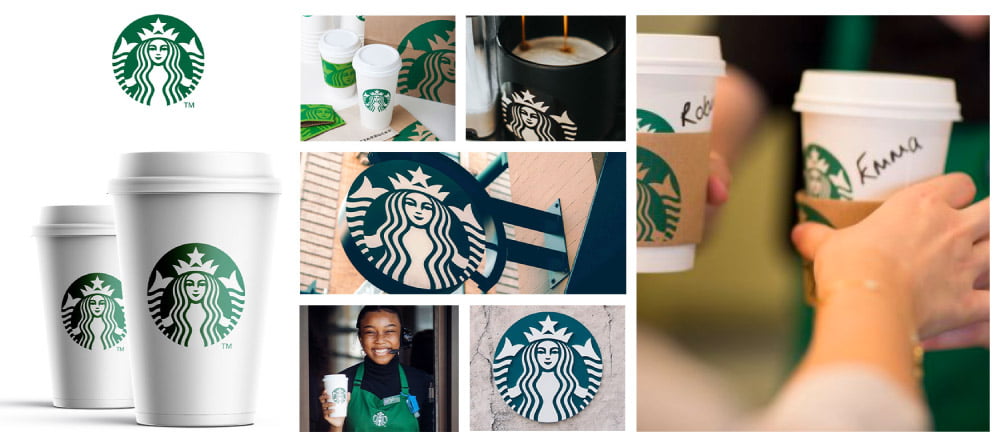 Branding de marca ejemplificado en Starbucks. 