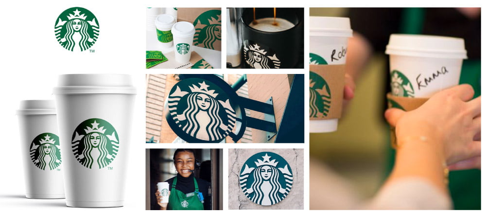 Branding de marca ejemplificado en Starbucks.