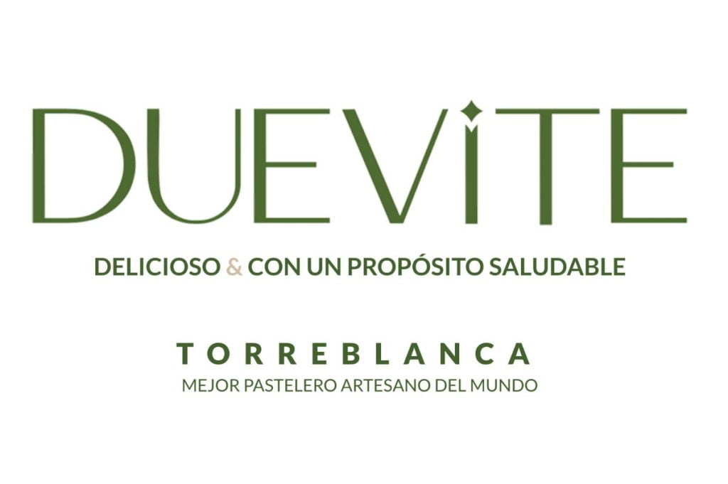 Logotipo de DueviteLab, bites de chocolate saludable de Torreblanca.