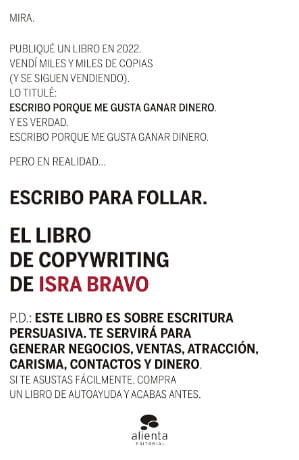 El libro de copywriting – Isra Bravo.